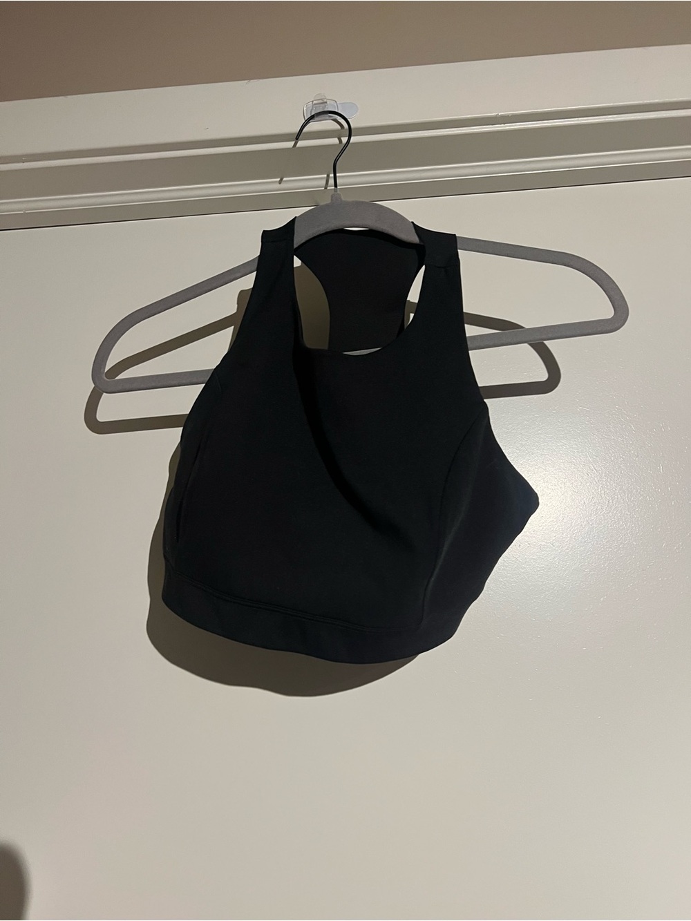 GAP Black High-Neck Racerback Sports Bra